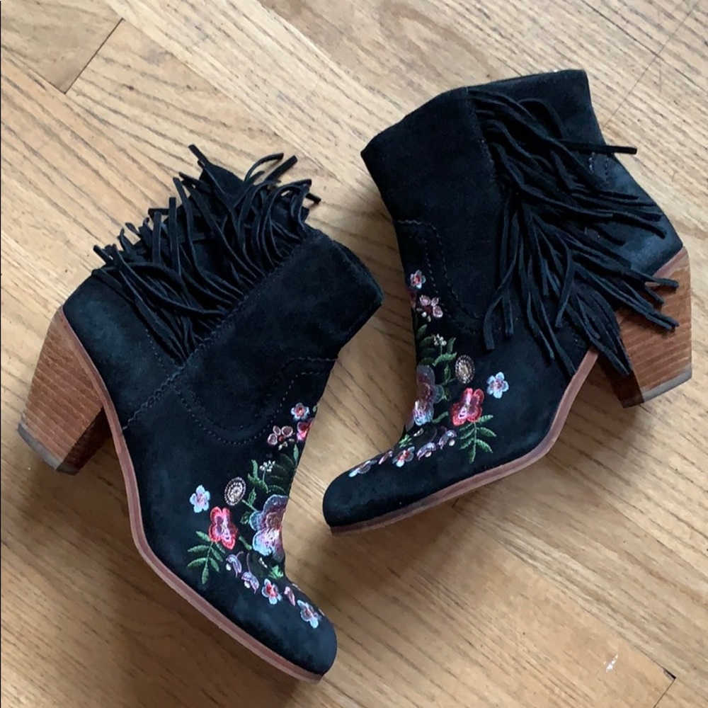 Sam Edelman floral embroidered booties
